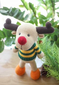 Bán thú bông handmade móc đan bằng len an toàn cho bé ôm ru ngủ