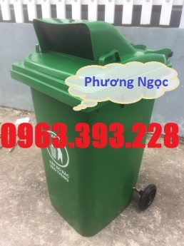 Thùng rác nhựa 240L nắp hở, thùng rác 240 Lít nhựa HDPE, thùng rác nắp hở