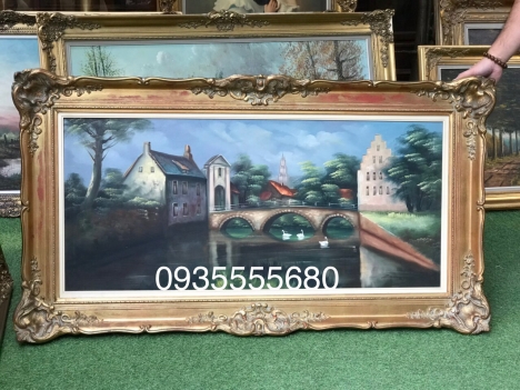 Giao lưu bức tranh phong cảnh Pháp có ký hoạ