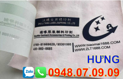 ✅ (Toàn Quốc) Nhãn ép nhiệt, tem ép nhiệt, mác ép nhiệt ✅