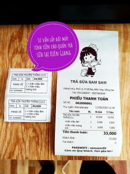 Bán máy tính tiền giá rẻ tại Rạch Giá cho các tiệm trà sữa