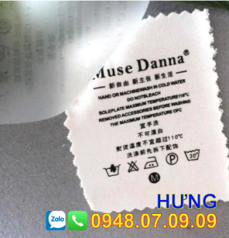 ✅ (Toàn Quốc) Nhãn ép nhiệt, tem ép nhiệt, mác ép nhiệt ✅