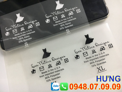 ✅ (Toàn Quốc) Nhãn ép nhiệt, tem ép nhiệt, mác ép nhiệt ✅
