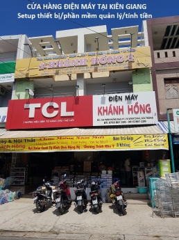Bộ máy tính tiền cảm ứng cho cửa hàng trang trí nội thất tại Kiên Giang