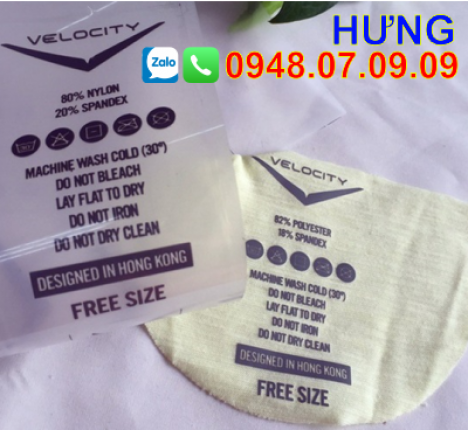 ✅ (Toàn Quốc) Nhãn ép nhiệt, tem ép nhiệt, mác ép nhiệt ✅