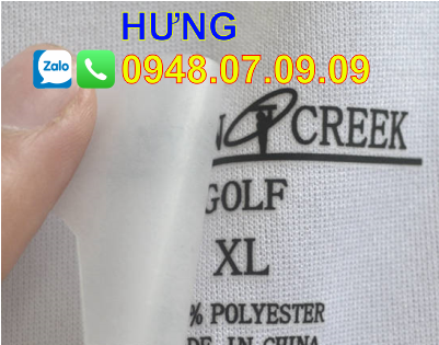 ✅ (Toàn Quốc) Nhãn ép nhiệt, tem ép nhiệt, mác ép nhiệt ✅