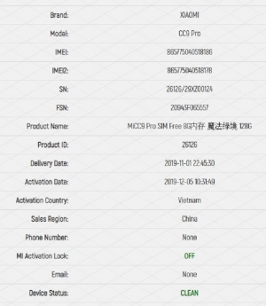 Xiaomi Mi CC9 Pro / Note 10 Pro