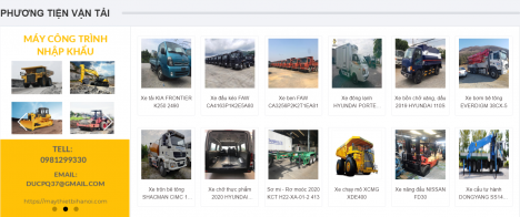 Hanoma.vn ứng dụng mua bán Máy Móc và Thiết Bị hạng nặng
