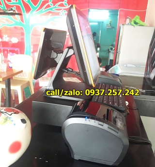 Trọn bộ máy tính tiền cho quán trà sữa tại Bình Dương