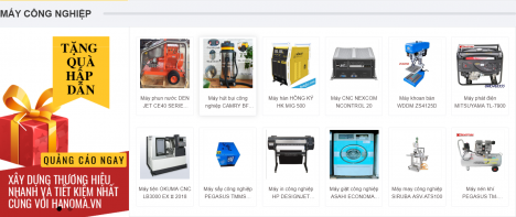 Hanoma.vn ứng dụng mua bán Máy Móc và Thiết Bị hạng nặng