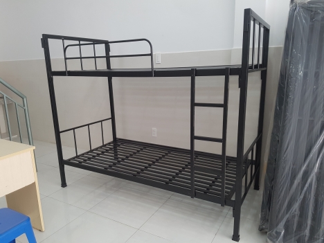 Giường tầng Sắt Giá Rẻ Tại Thủ Đức có bàn viết bảo hành 2 năm