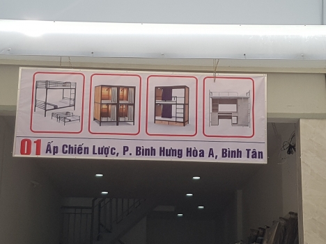 Giường tầng Sắt Giá Rẻ Tại Thủ Đức có bàn viết bảo hành 2 năm