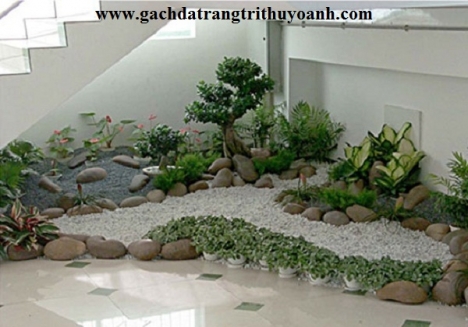 Đá cuội trang trí nội thất, tiểu cảnh sân vườn ngoại thất