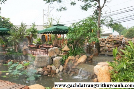 Đá cuội trang trí nội thất, tiểu cảnh sân vườn ngoại thất