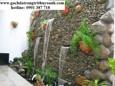 Đá cuội trang trí nội thất, tiểu cảnh sân vườn ngoại thất
