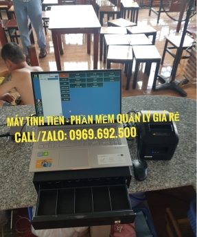 Máy tính tiền giá rẻ cho quán mì tại Long An