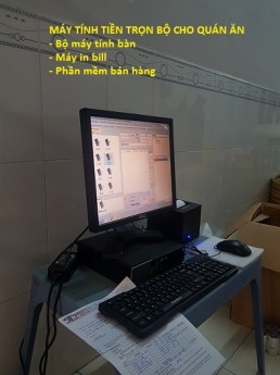 Setup thiết bị tính tiền trọn bộ giá rẻ cho BB FOOD ở Cần Thơ