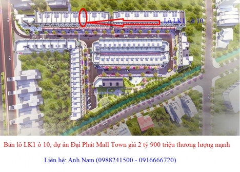 Cần bán nhà hoàn thiện, Đại Phát Mall Town giá 2 tỷ 900 triệu/214m2 thương lượng mạnh