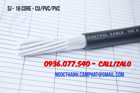 Cáp điều khiển - cáp tín hiệu 16C x 0.75 Sqmm - Sangjin control cable