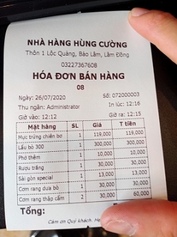 Lắp tận nơi giá rẻ cho nhà hàng tại Lâm Đồng thiết bị tính tiền cảm ứng