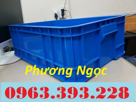 Thùng nhựa đặc B1, sóng nhựa công nghiệp, thùng nhựa có nắp, hộp nhựa đựng linh kiện cao 20