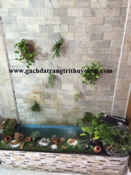 Đá răng lược vàng ốp lát trang trí