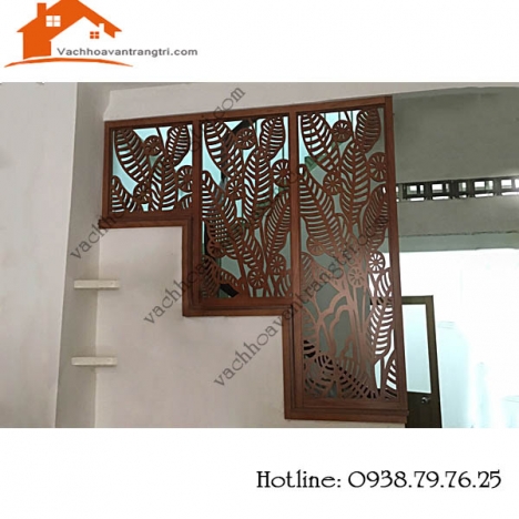 Những mẫu vách ngăn trang trí cầu thang bằng gỗ đẹp