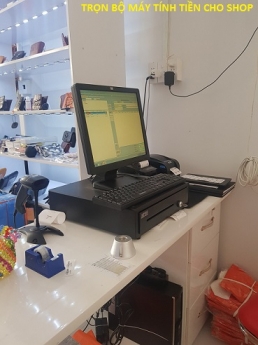Lắp tận nơi tại Sóc Trăng trọn bộ máy tính tiền cho Shop