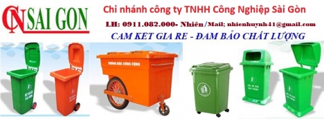 Giá thùng rác 240 lít tại hậu giang- Thùng rác môi trường, thùng rác 120L 660L giá rẻ- lh 0911082000