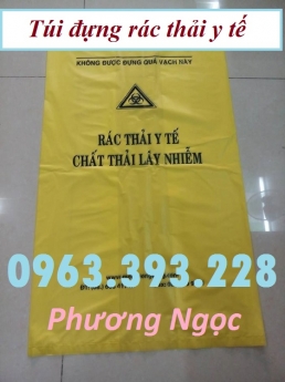 Túi rác y tế, túi đựng rác thải y tế, túi rác y tế tự hủy, bao đựng rác y tế, túi đựng chất thải y t