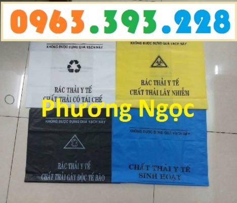 Túi rác y tế, túi đựng rác thải y tế, túi rác y tế tự hủy, bao đựng rác y tế, túi đựng chất thải y t