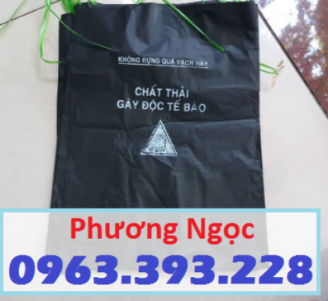 Túi rác y tế, túi đựng rác thải y tế, túi rác y tế tự hủy, bao đựng rác y tế, túi đựng chất thải y t