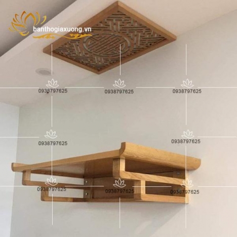 Các kiểu bàn thờ treo tường hợp với phòng khách