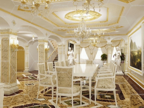 Thi công trần thạch cao cổ điển