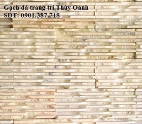 Ốp lát trang trí ngoại thất bằng đá răng lược vàng