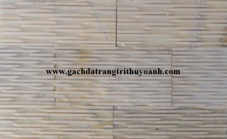 Ốp lát trang trí ngoại thất bằng đá răng lược vàng