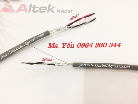 Cáp tín hiệu vặn xoắn chống nhiễu 18AWG 1Pair