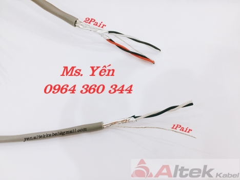 Cáp tín hiệu vặn xoắn chống nhiễu 18AWG 1Pair