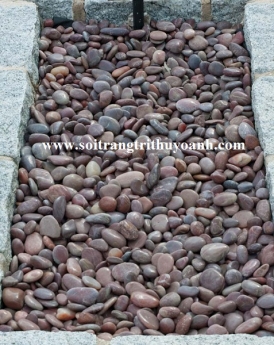 Tô điểm cho cảnh quan bằng sỏi đỏ bóng