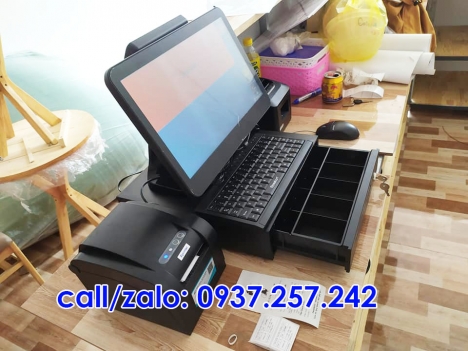 Lắp đặt máy tính tiền in hóa đơn cho quán trà sữa tại Vĩnh Long