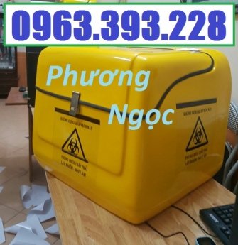 Thùng chở rác y tế, thùng vận chuyển chất thải y tế, thùng chở rác thải nguy hại