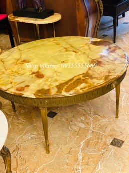 Hàng Khủng !!! Bộ Bàn Đồng Đá Nguyên Khối Của Pháp.