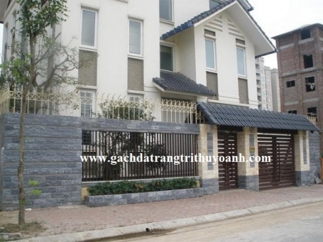 Đá tự nhiên, đá bóc đen, đá ốp tường ngoài trời, đá ốp tường mặt tiền