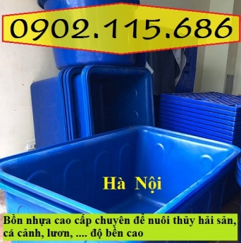 Bồn nhựa nuôi thủy sản, bồn nhựa nuôi cá cảnh, bồn nhựa nuôi lươn, bồn nhựa chữ nhật, bồn nhựa nuôi