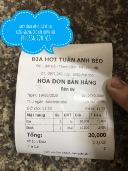 Bán máy tính tiền giá rẻ tại Bình Định cho các đại lý bia