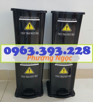 Thùng rác y tế 15 Lít đạp chân, thùng phân loại rác y tế, thùng đựng rác y tế 15L, thùng rác đạp châ