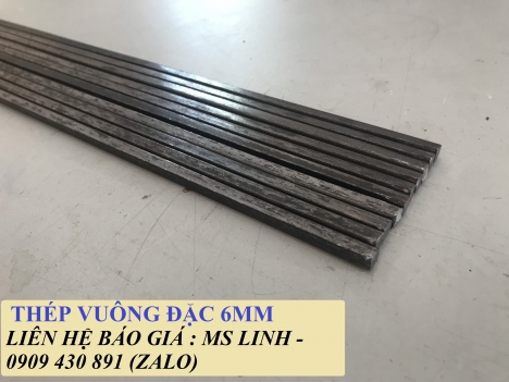 Thép vuông đặc đen 6mm dùng trong xây dựng
