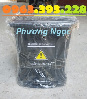 Thùng đựng rác thải y tế đạp chân 25 Lít, thùng rác y tế đạp chân, thùng rác y tế 25L