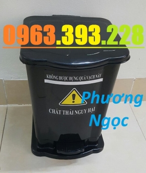 Thùng rác y tế 15 Lít đạp chân, thùng phân loại rác y tế, thùng đựng rác y tế 15L, thùng rác đạp châ
