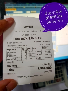 Bán máy tính tiền giá rẻ tại Long Xuyên cho shop thời trang